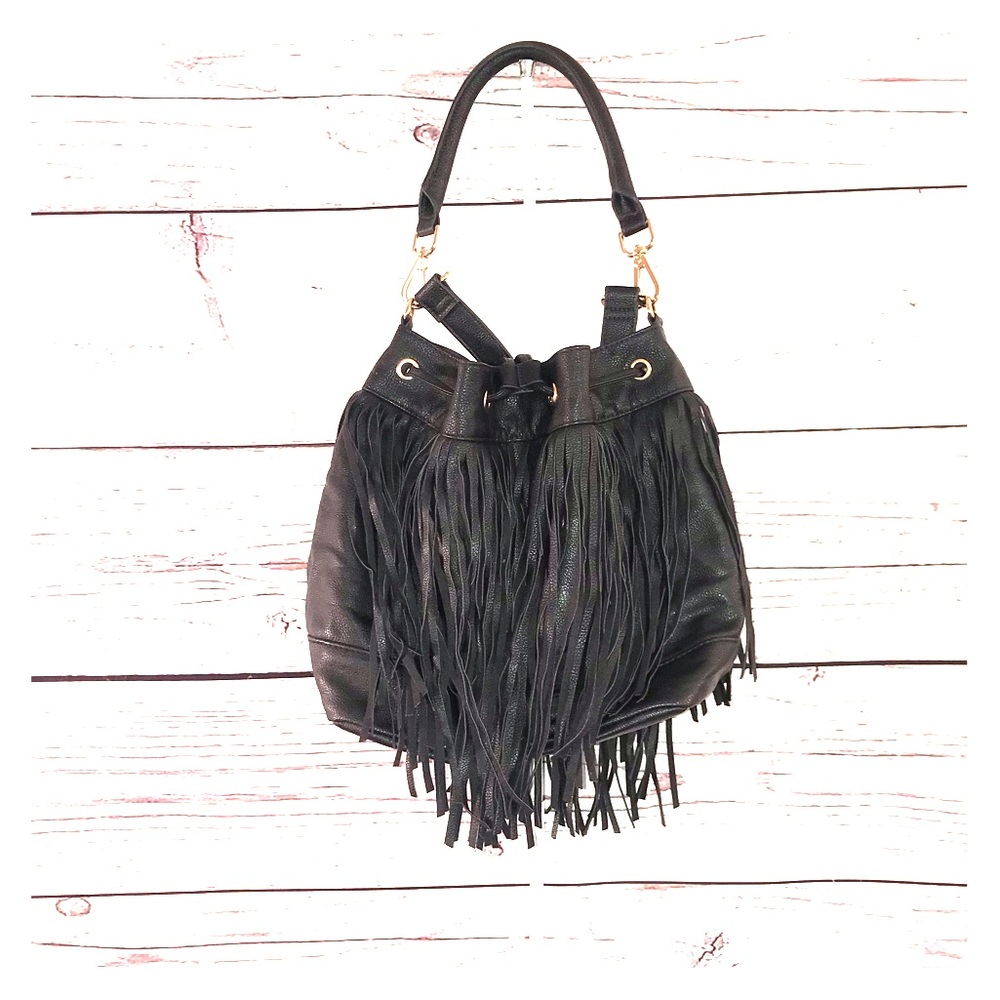 H&M Black Tassel Bag